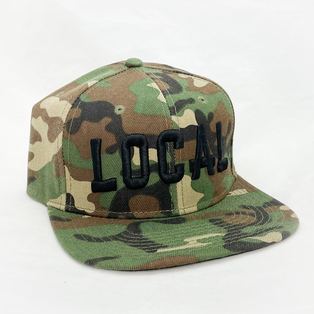 Local Roots Bold Snapback Camo / Black Logo