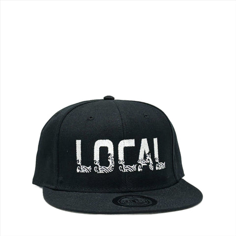 Local Roots Wave Snapback Black