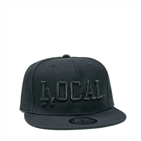 Local Roots LA LOCAL Snapback Black on Black