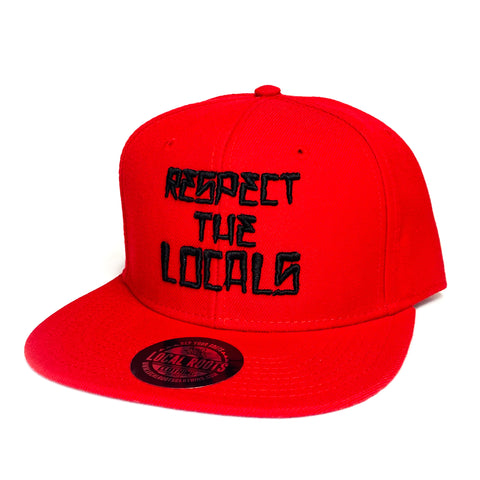 Local Roots Respect Snapback Red